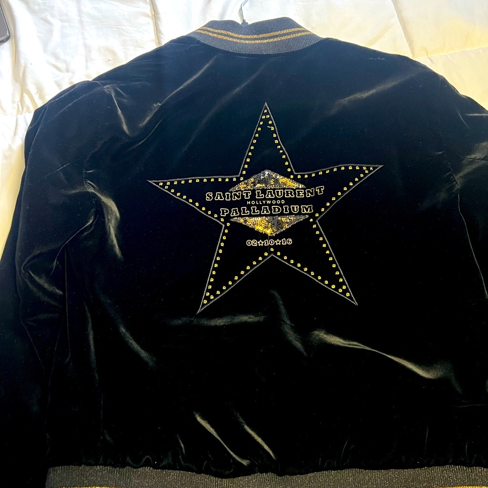 Saint Laurent velvet bomber jacket